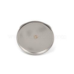 304ステンレススチールカフリング部品  ベゼルカップリングのセッティング  フラットラウンド  ステンレス鋼色  トレイ：22mm  内径：17mm&nbsp;STAS-D372-05P-02D