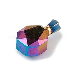 Galvanisierte Anhänger aus natürlichem Druzy-Achat&nbsp;G-L524-10G-01