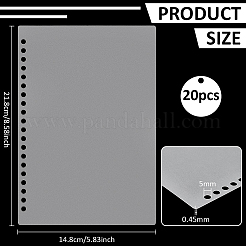 Divisores de carpetas de plástico pp&nbsp;DIY-WH0899-760A-A