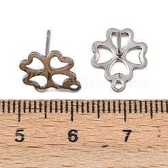 Фурнитура для сережек-гвоздиков из нержавеющей стали 201 EJEW-A071-14A-P-01