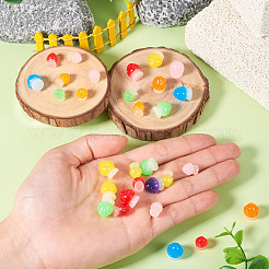 30 шт. 2 стиля светящегося смоляного грибного украшения&nbsp;RESI-TA0004-04A