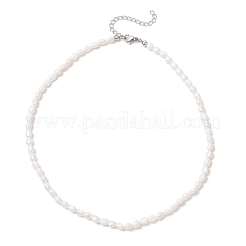 Collane di perline lucide a due lati con perle keshi naturali per donna&nbsp;NJEW-JN05336-02
