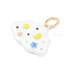 Pendentifs d'émail en laiton &nbsp;KK-CBAE20A-04G