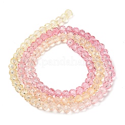 Fili di perline in vetro verniciato trasparente&nbsp;X1-DGLA-A034-T3mm-A09