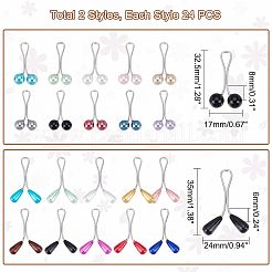 4 карточка 2 стиль стальные U-образные зажимы набор AJEW-CA0001-66