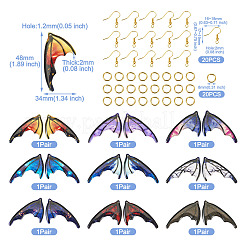 Набор для изготовления сережек в виде крыльев бабочки своими руками DIY-TA0005-39