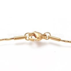 Ожерелья из нержавеющей стали 304 в виде змейки NJEW-I238-08G