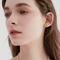 10 пара 925 плоских сережек-гвоздиков из стерлингового серебра&nbsp;STER-BBC0006-58A-G