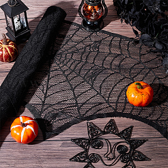 Halloween-Thema-Tischsets aus Polyester mit Spitzenstickerei&nbsp;AJEW-WH0166-64