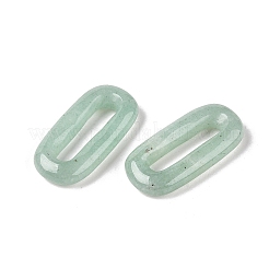 天然グリーンアベンチュリンオーバルペンダント  オーバルリングチャーム  30x15~16x5~6mm  穴：17.5~19.5x3.5~4.5mm&nbsp;G-N342-105G