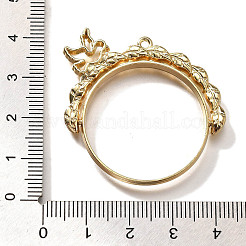 Pendentifs de lunette ouverte en alliage&nbsp;PALLOY-I223-03LG