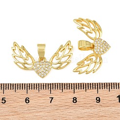 Pendentifs en laiton zircon cubique transparent&nbsp;CU-CBA6A75-08B-G