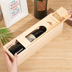 Boîte à vin rouge en bois&nbsp;OBOX-WH0008-08