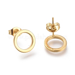 Ensembles de bijoux en acier inoxydable 304 avec bague ronde&nbsp;SJEW-M097-22G