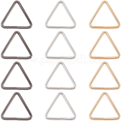 12 шт. 3-х цветные треугольные железные соединительные кольца&nbsp;IFIN-CP0002-95