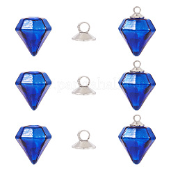 5 шт. бутылок из выдувного стекла ручной работы GLAA-TA0012-33A