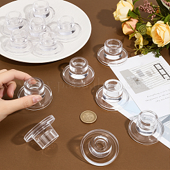 24 Stück transparente Kerzenhalter aus Glas&nbsp;DJEW-TW0001-01
