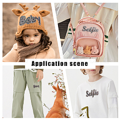 4 шт. 2 стиля word baby & selfie блестящие стразы горячей фиксации&nbsp;DIY-FH0003-57