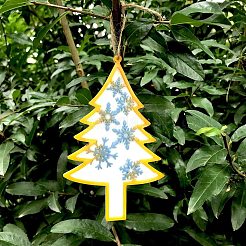 Силиконовые Молды для большой подвески на новогоднюю тематику DIY-L067-C02