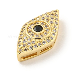 Латунные микропаве из прозрачного кубического циркония KK-G493-10G-01