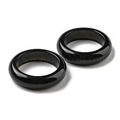Bague unie en obsidienne naturelle pour femme&nbsp;RJEW-P044-01A-10