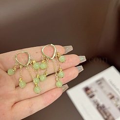 Круглые серьги-люстры из сплава стекла FS-WG1B93F-01