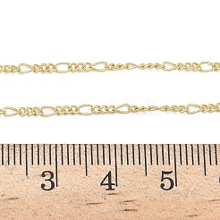 Цепочки Фигаро из латуни толщиной 2 мм NJEW-P339-08G