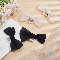 2 пара двухцветных обувных пряжек-зажимов из сплава FIND-GO0003-50