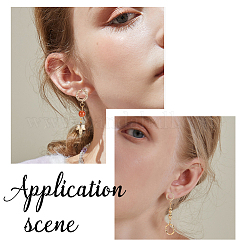 10 шт. латунная фурнитура для сережек-гвоздиков KK-PH0005-03