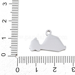 Ciondoli in acciaio inox 304&nbsp;SA-CBAE30B-04C-P