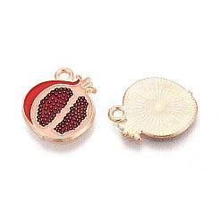 Подвески с эмалью из фруктового сплава&nbsp;ENAM-T022-32G