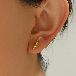 Стильные винтажные серьги-гвоздики с пружинным винтом 201 из нержавеющей стали&nbsp;UA8813