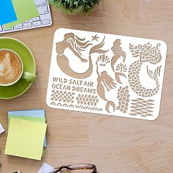 Большие пластиковые многоразовые шаблоны трафаретов для рисования&nbsp;DIY-WH0202-210