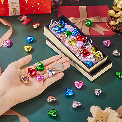 50шт непрозрачные акриловые бусины с покрытием&nbsp;PACR-TA0001-23