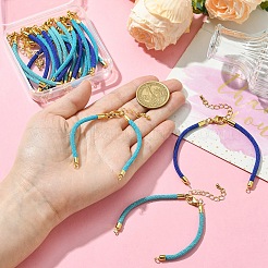 12 Stück 3 Farben Nylonschnüre Armbandzubehör passend für Verbindungsanhänger&nbsp;AJEW-YW0001-43A