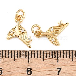 Adornos de latón micropavé de circonia cúbica&nbsp;KK-Q085-01C-G