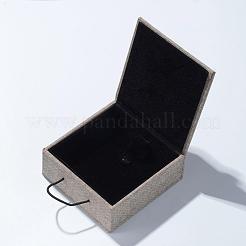 Tela e stoffa ciondolo scatole collana&nbsp;OBOX-D005-02