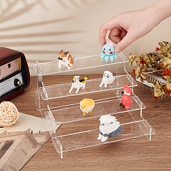 4-stöckige Acrylmodell-Spielzeug-Organizer-Halter&nbsp;ODIS-WH0026-08A