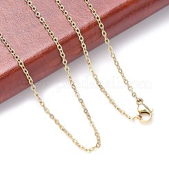 Ионное покрытие (ip) 304 нержавеющая сталь кабель цепи ожерелья&nbsp;NJEW-M124-01G