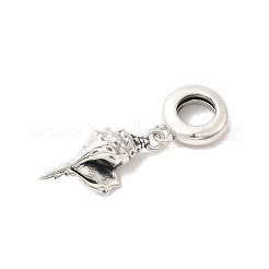 Антикоррозийные европейские подвески из стерлингового серебра 925 шт.&nbsp;STER-Z013-01P