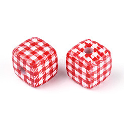 Печатные непрозрачные акриловые бусины MACR-N018-03