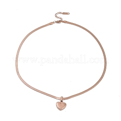 Ионное покрытие (ip) 304 нержавеющая сталь змея цепи ожерелья&nbsp;NJEW-G081-12RG