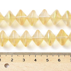 Стеклянные бусины с гальваническим покрытием &nbsp;EGLA-G038-01A-HP02