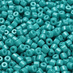 Perles de verre nacrées avec peinture à cuisson&nbsp;SEED-C001-04A-06