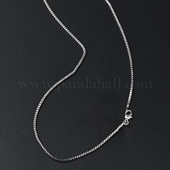 1.5 мм стойка покрытие латунные цепочки ожерелья для женщин мужчин MAK-L044-30P