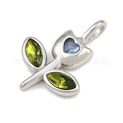 Pendentifs en strass en acier inoxydable 304&nbsp;RB-CBA40D0-04P-A