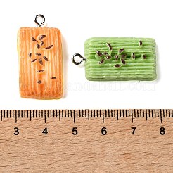Pendentifs alimentaires imitation résine opaque&nbsp;RE-CBAFC07-03P