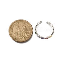 Латунные открытые манжеты для женщин RJEW-R005-03P