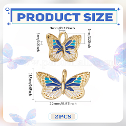 Кулоны с эмалью из латуни&nbsp;KK-LP0002-19A