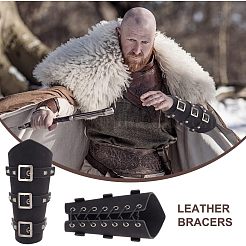 Lederarmband im Punk-Stil für Biker&nbsp;AJEW-WH0020-38B